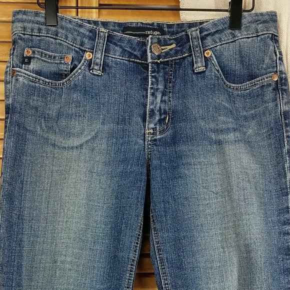 Refuge Jeans with Rhinestone Embellishment Pockets Style: BL-2230CR - Picture 4 of 10